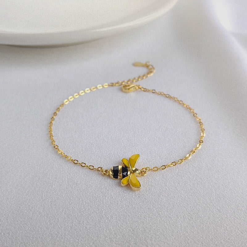 Bracciale Ape Regina in Argento 925 Placcato Oro 18K