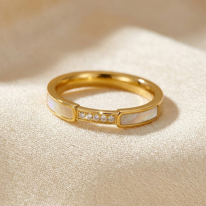 Anello in Oro Intarsiato