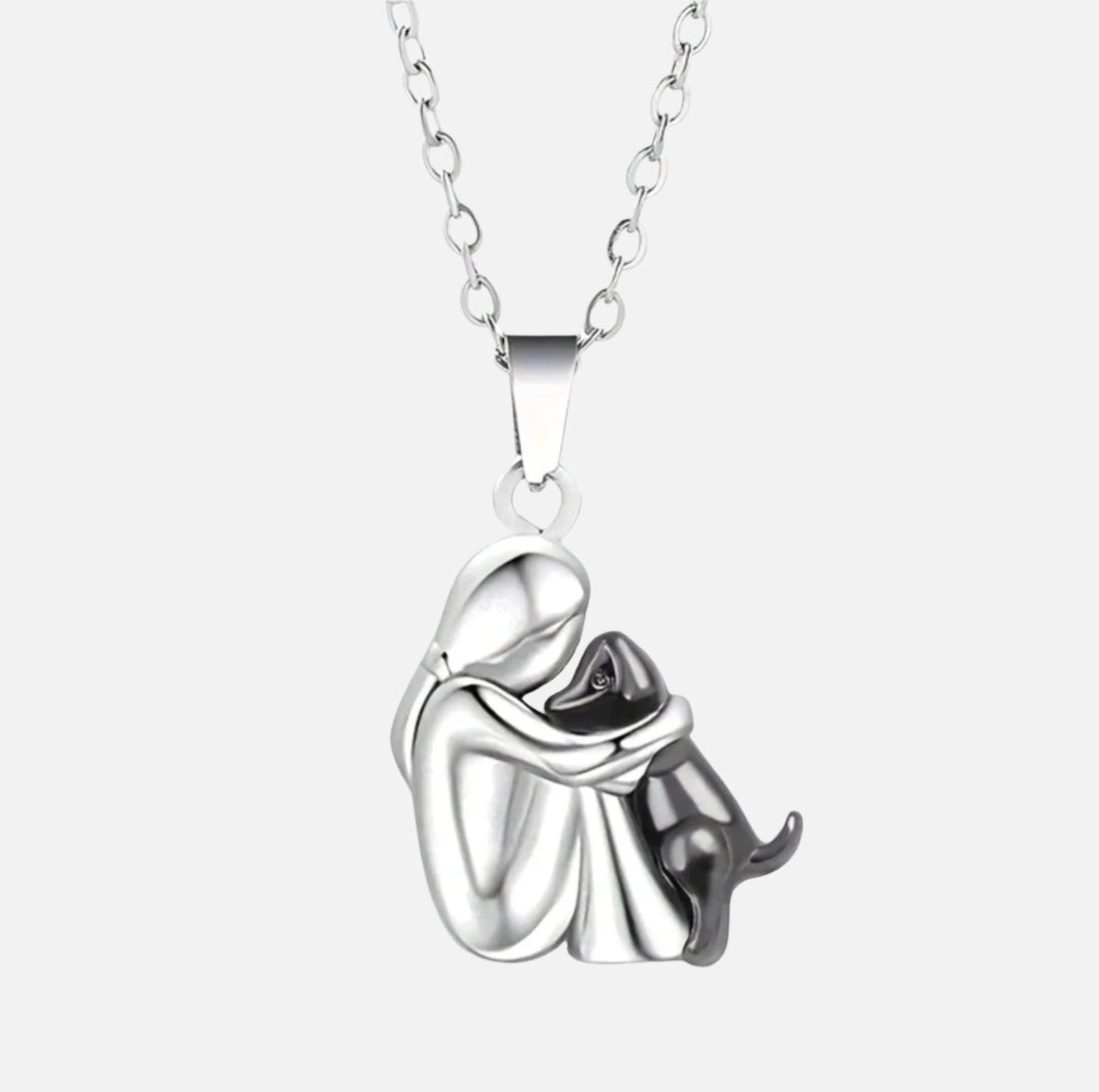 Collana Abbraccio con Ciondolo Cane – Un Legame per Sempre