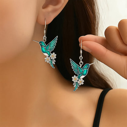 Collana Colibrì in Argento 925 + Orecchini in Omaggio
