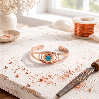 Bracciale in Rame Rosa Ocean
