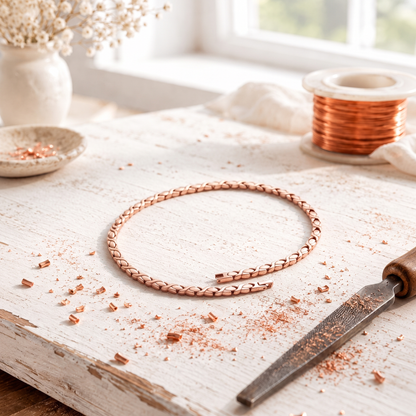Pink Copper Splice Necklace