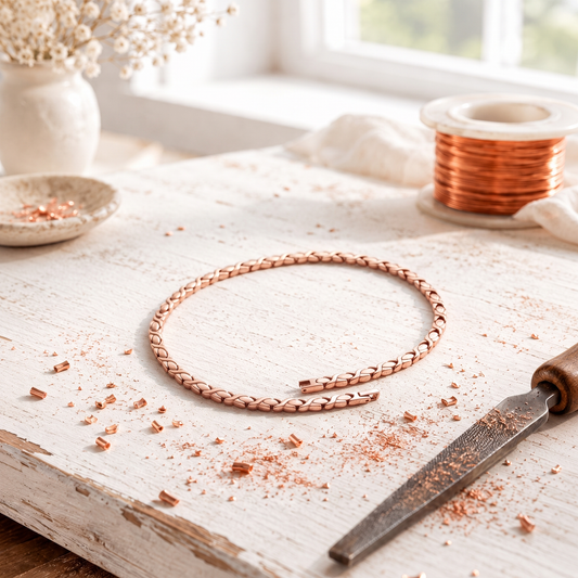 Pink Copper Splice Necklace