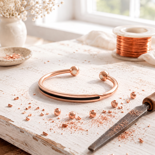 Rose Copper Spine Bracelet