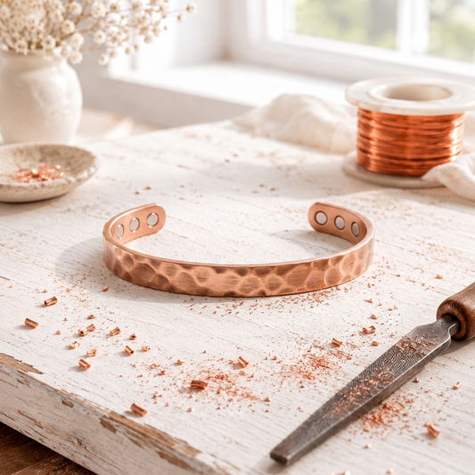 Bracciale in Rame Rosa Crater