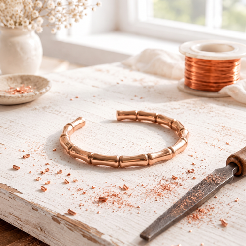Bracciale in Rame Rosa Culm