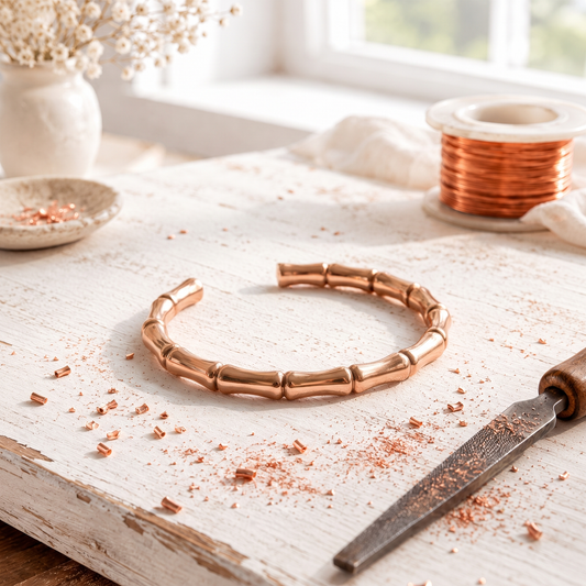 Bracciale in Rame Rosa Culm