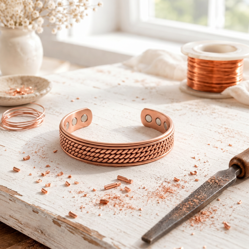 Bracciale in Rame Rosa Chaff