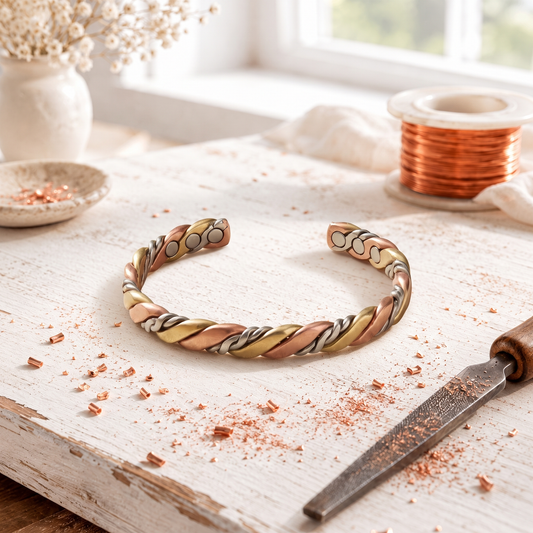 Pink Copper Trine Bracelet