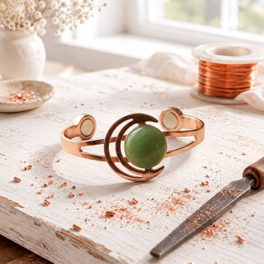 Green Rose Copper Lunara Bracelet
