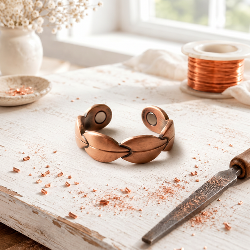 Anello in Rame Rosa Laurus