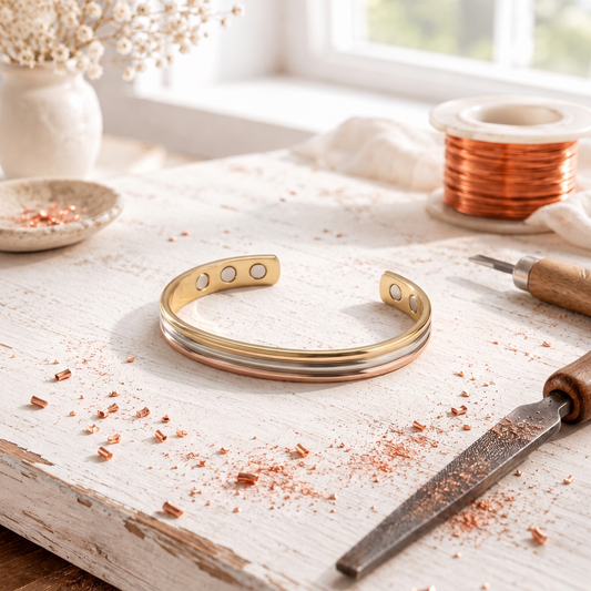 Rose Copper Seam Bracelet