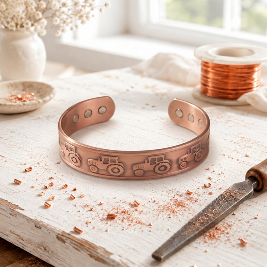 Rose Copper Tillage Bracelet