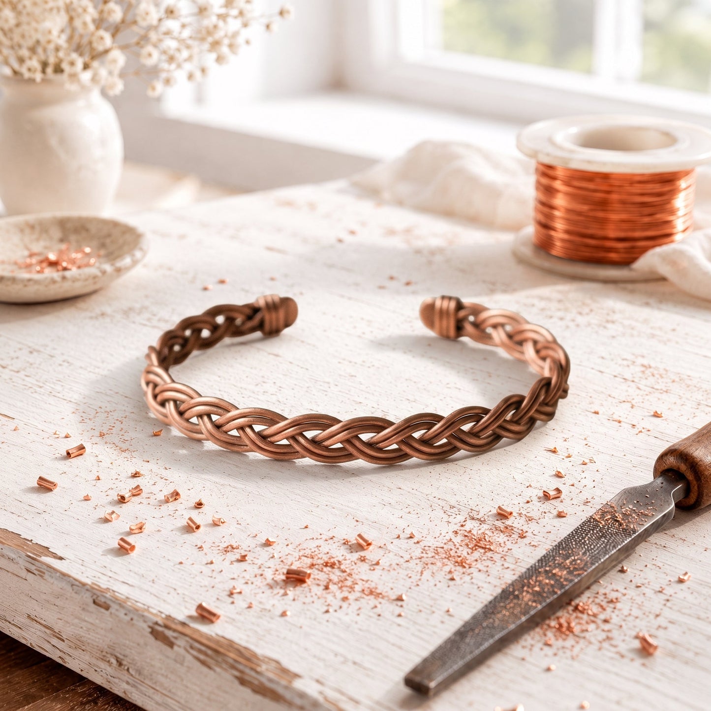 Bracciale Entwine in Rame Rosa