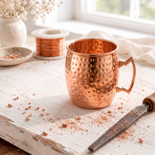 Mug in Rame Rosa 350ml