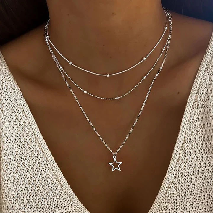 Collana Vintage “Star” in Argento