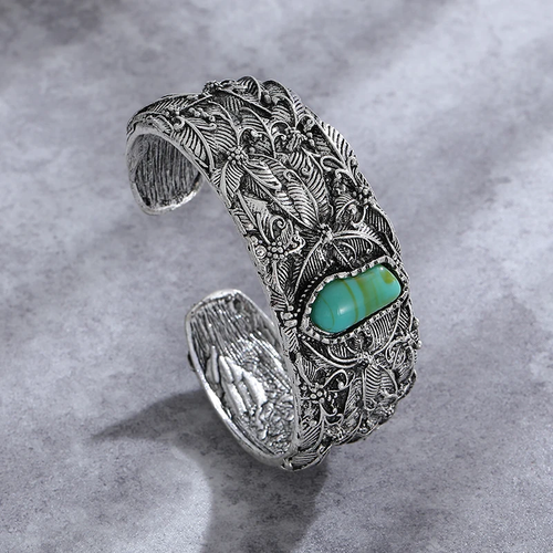 Bracciale Vintage in Argento con Turchese