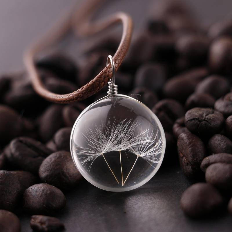 Collana Vintage in Cristallo a Forma di Soffione