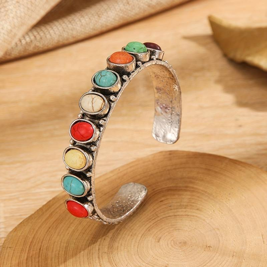 Bracciale Vintage con Pietre Colorate