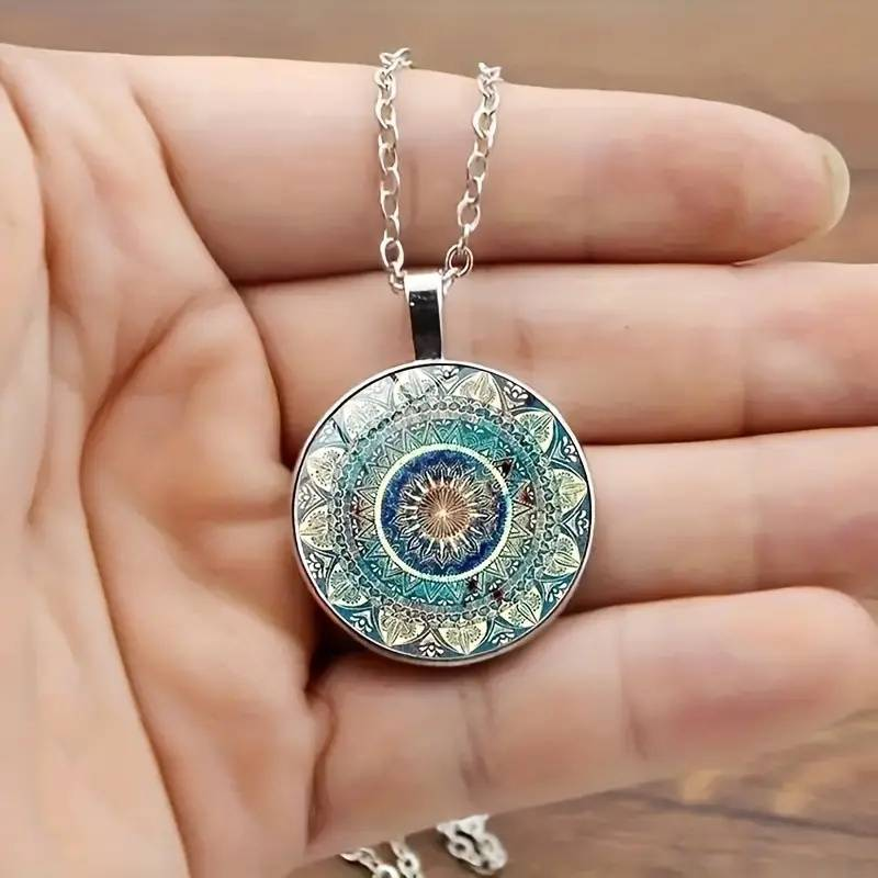 Collana Mandala Blu