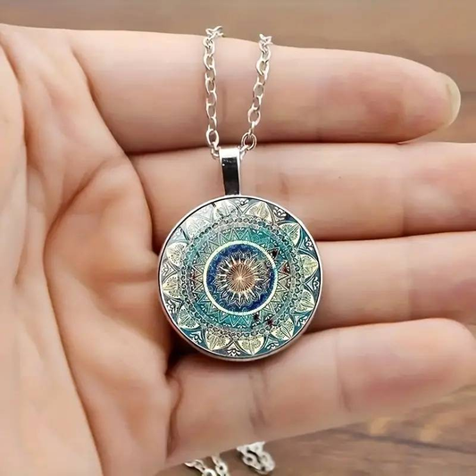 Collana Mandala Blu