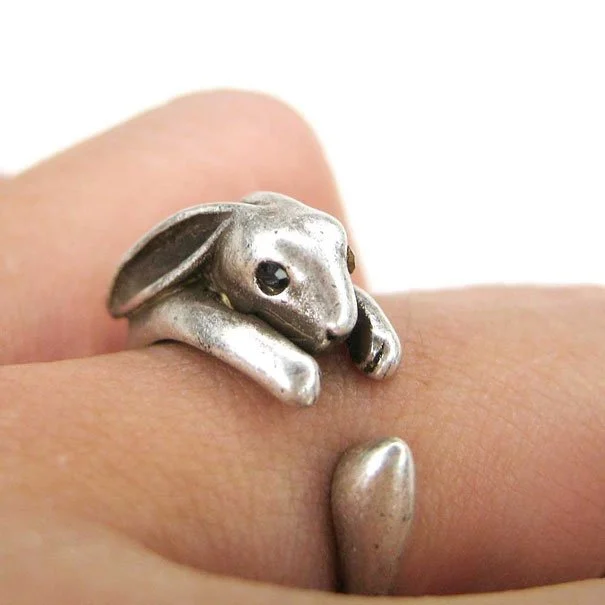Anello Vintage in Argento a Forma di Coniglio