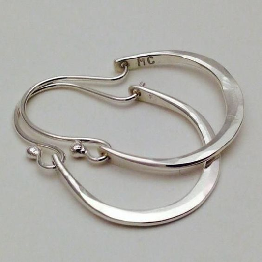 Orecchini a Cerchio Vintage in Argento