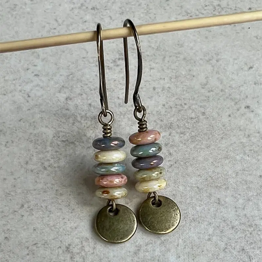Orecchini Vintage Pendenti con Pietre