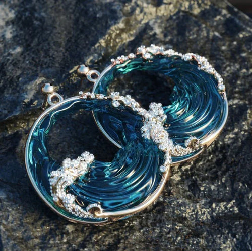 Orecchini Vintage a Onde Oceaniche