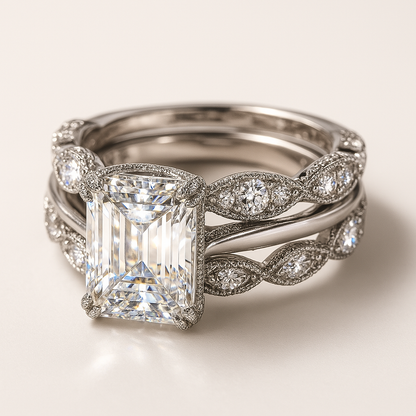 Anello Vintage in Argento Luminoso