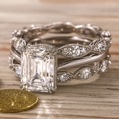 Anello Vintage in Argento Luminoso