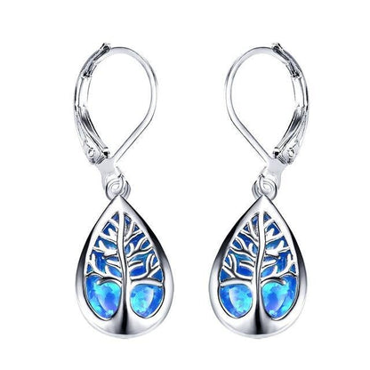 Orecchini “Albero della Vita” in Opale e Argento
