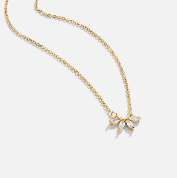 Collana con Pendente a Foglia in Cristallo Tiffany