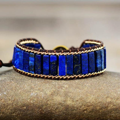 Bracciale di Protezione in Lapislazzuli Intenso
