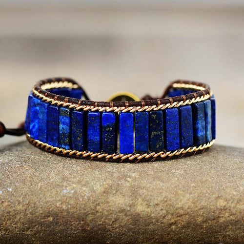 Bracciale di Protezione in Lapislazzuli Intenso